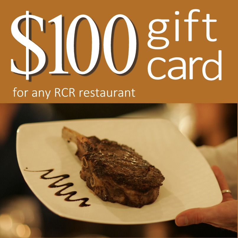 RCR Hospitality Group $100 Gift Card